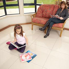 Warmfloor works with most flooring surfaces